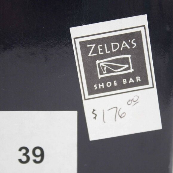 Luc Berjen Sz 39 Charcoal Black Elastic Bambou 1.5" Ankle Booties - Picture 11 of 11